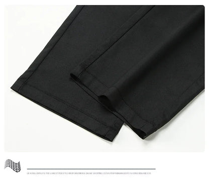 Thin Men Bamboo Summer Pants Casual High Quality Business Classic Fashion Stretch Slim Formal Straight Trousers Black Gray Khaki