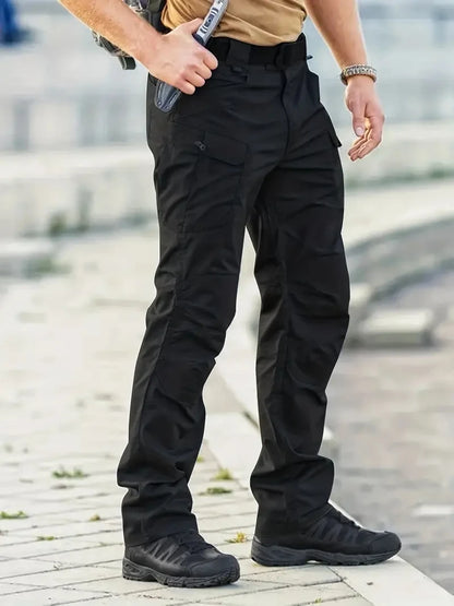 Men's Outdoor Multi Functional Tactical Pants, Multi Pocket Outdoor Hiking Sweatpants, Water-repellent, wear-resistant.