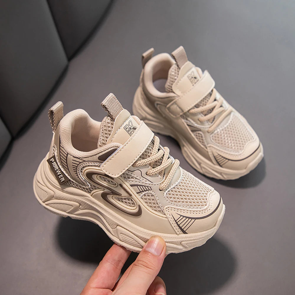 Autumn Children Sport Shoes Mesh Breathable Teenager Kid's Sneakers Boy's Girl's Running Shoes Trend Fashion Sport Shoes.