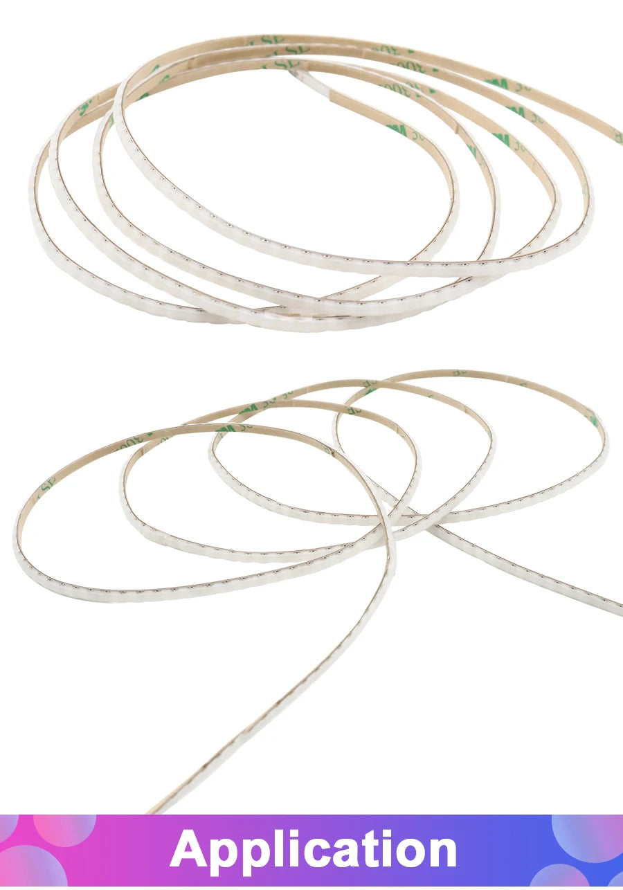 3mm 5mm 5V WS2812B Addressable COB LED Strip Individually IC RGB Flexible LED Strip High Density Dream Color LED Tape