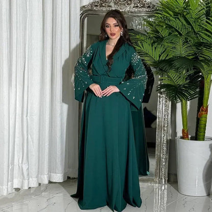 Diamanten Abayas für Frauen Muslimischen Abend Party Kleid Islam Kleidung Arabische Robe Saudi Kleid Marocain Kaftan Dubai Jalabiya Djellaba