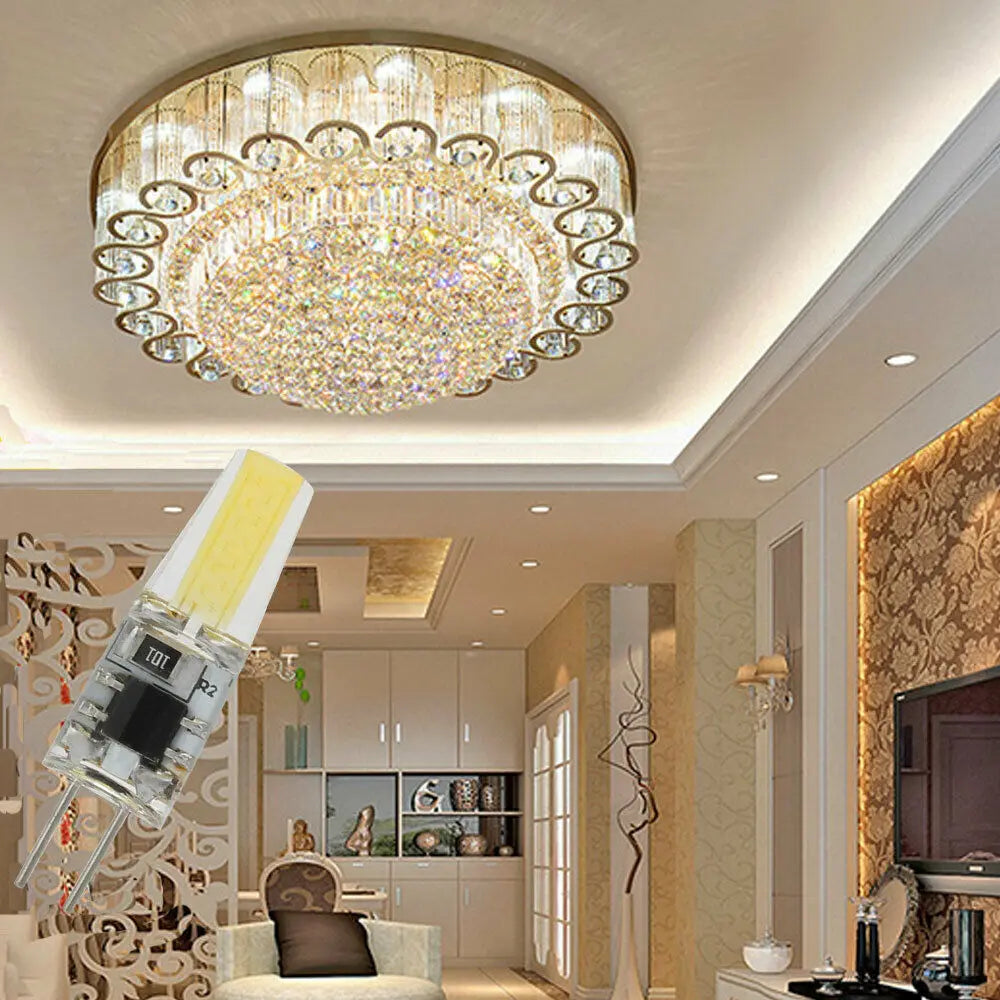 20Pcs Mini G4 Led Silikon Lampe 6W Dimmbare Lampe 12V Home Beleuchtung Cob Lights Birnen Cool White Warme Scheinwerfer Bombillas Lamparas.