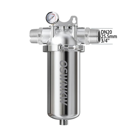 Whole house sediment filter  water filter system 40μm 316 stainless steel mesh.