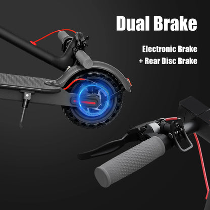 JUICEASE Adult Electric Scooter 31/35km/h 500W/1000W 35KM/50KM Long Range 8.5/10Inch Tyre 10.5/14.5Ah Large Battery Kick Scooter