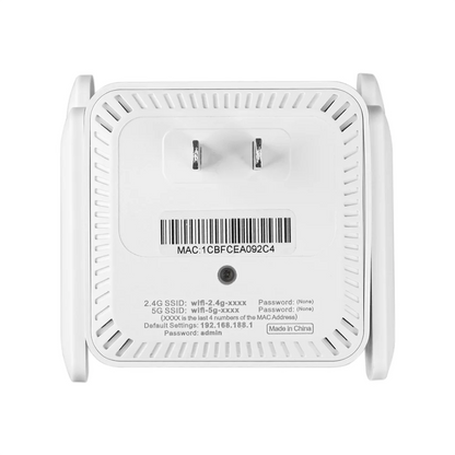 WiFi 6 AX1500 WiFi Repeater Dual Band 2.4G&5GHz Wireless Wi Fi Extender Router 4*2dbi 802.11AX Antenna Gigabit Network Amplifier.