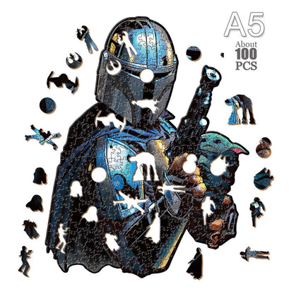 Movie Characters Wooden Puzzle Film Star Wood Jigsaws 2D Magic School Badge Character Jigsaw Toys for Kids