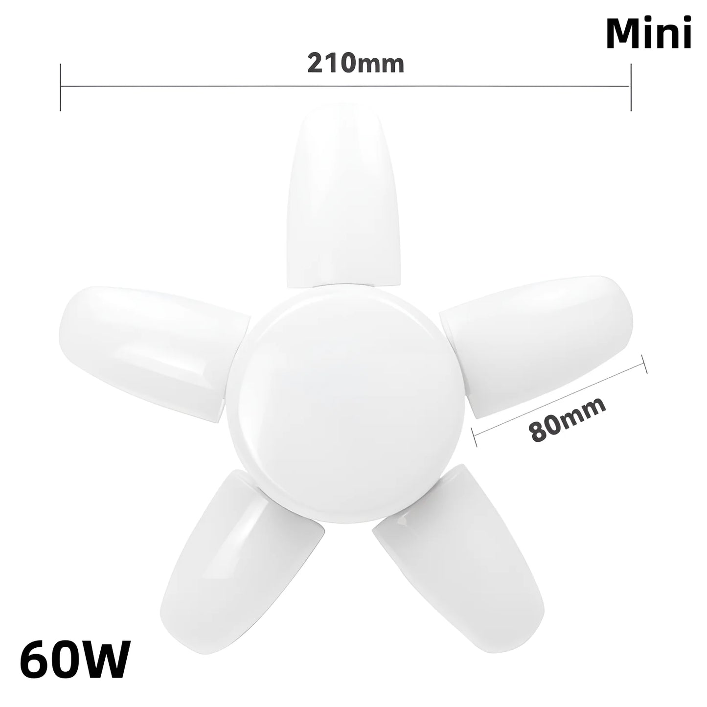 60W 100W E27 Led-lampe Fan Blade Timing Lampe 220V 110V Faltbare Led Industrielle Glühbirne Lampe für Home Decke Licht Garage Licht.