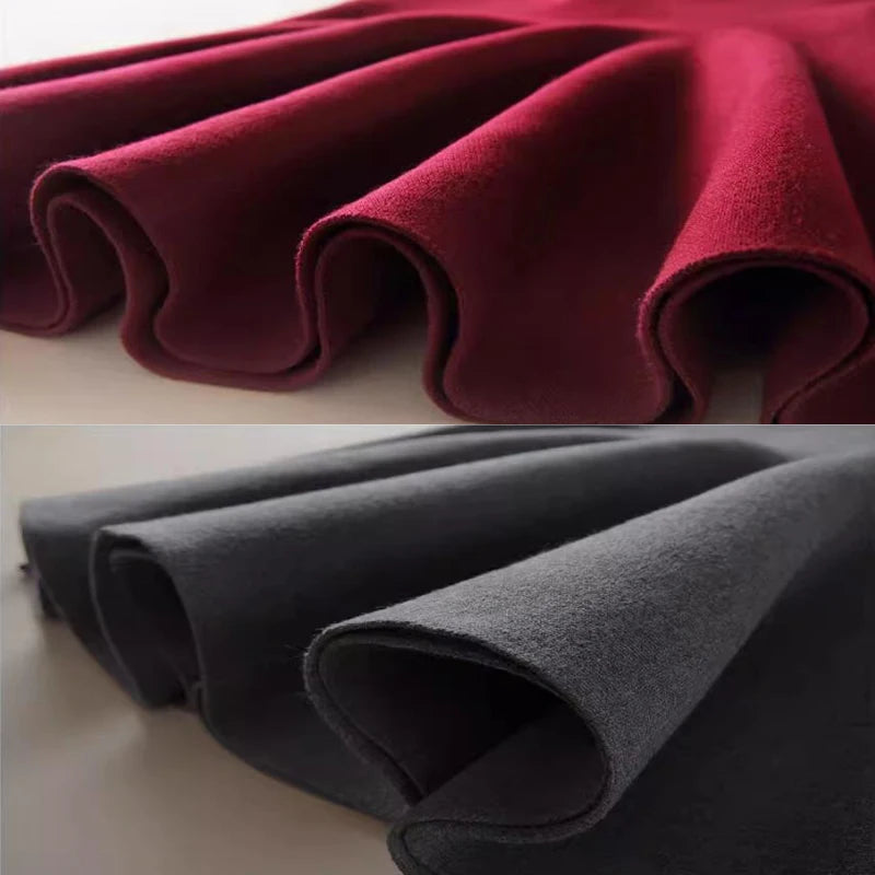 Women High Waist Knitting Pleated Skirks Autumn Winter Casual Lady Elastic Mini Tutu Skirts.