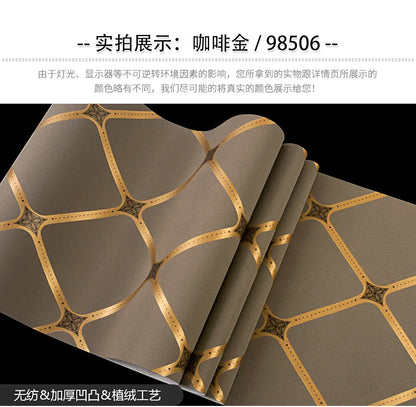 Hirschleder-Samttapete, nordische geometrische Muster, Linien, moderne, minimalistische, vertikale Streifen, Wohnzimmer-TV-Hintergrundtapete