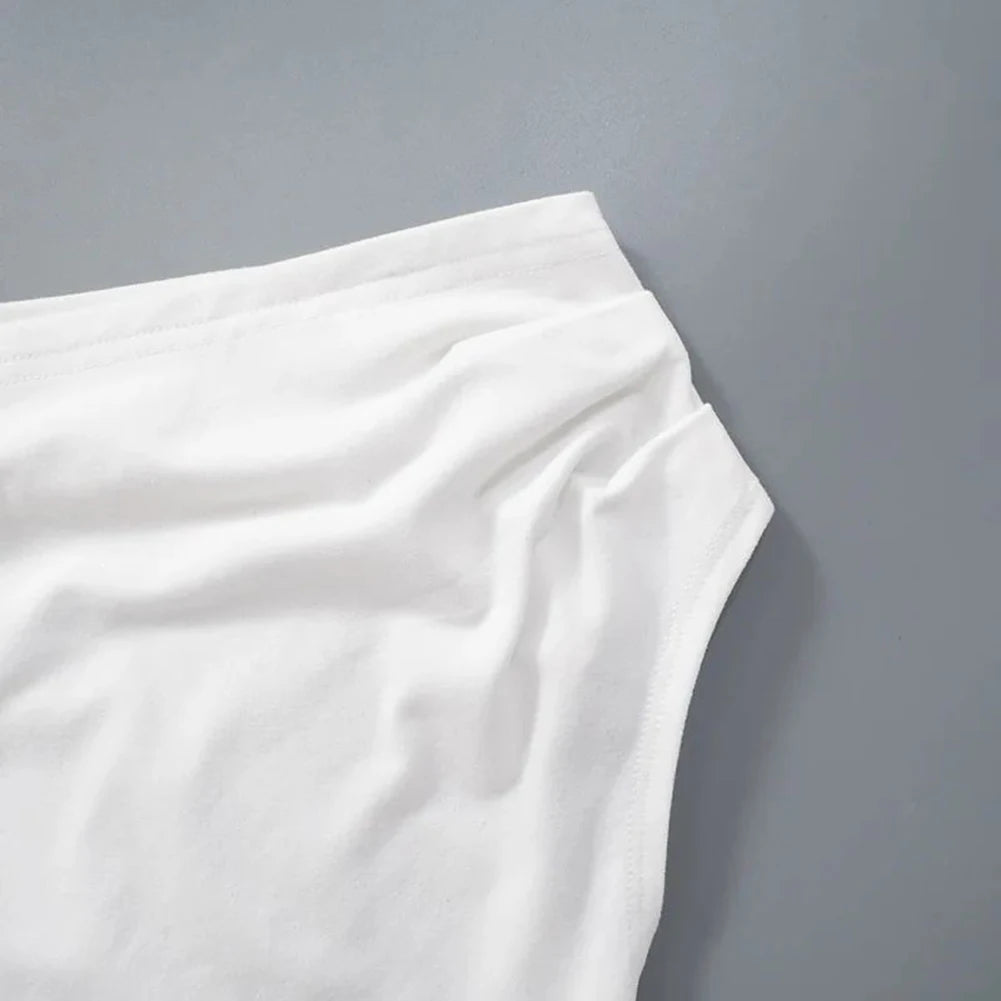 Vacation Styles One-Shoulder Cropped Top Womens Slim Fit Women One Shoulder Top Applicable For Vacation Solid Color Pattern.