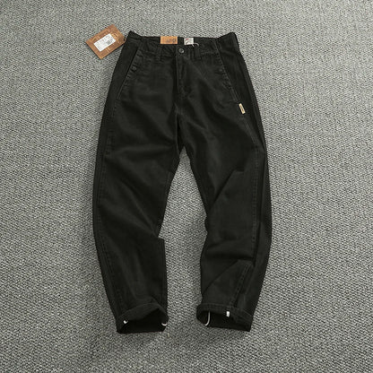 Spring And Autumn New American Retro 100% Cotton Multi-pocketed Washed Old Straight Casual Pants Loose Fashion Cargo Trousers