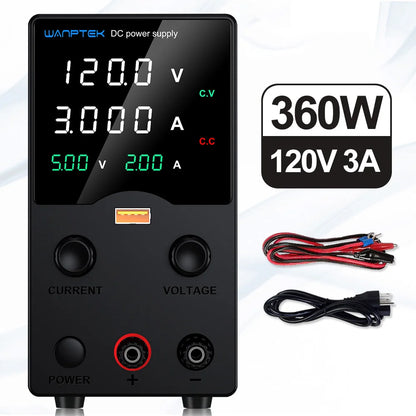 Wanptek DC Lab Power Supply 32V 62V 120V 160V Adjustable Switching Power Supply with 5V 2A USB Charging Display Regulator.