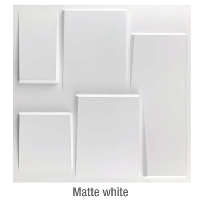 12 Pcs Decorative 3D Wall Panel Diamond Design Matt White Wallpaper Mural Tile-Panel-Mold 3D wall sticker bathroom kitchen 30cm