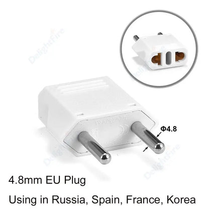 US-Elektrostecker-Adapter, europäisch, EU auf US, Amerika, China, CN, Kanada, CA, Reiseadapter, 2-poliger Stecker, Typ A, Konverter, Netzteil