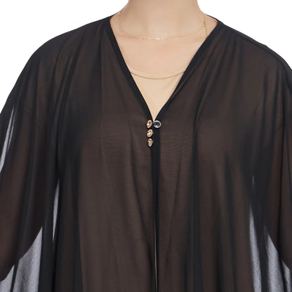 Ramadan Muslim Sets for Women Chiffon Kimono Jalabiya Long Dress Dubai Abaya Turkey Kaftan Eid Kebaya Caftan Marocain Femme Robe.