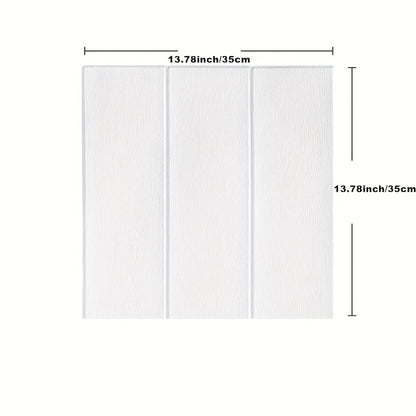 3D wall sticker wood grain foam self-adhesive DIY 35X35cm waterproof and moisture-proof ceiling bedroom kitchen wallpaper