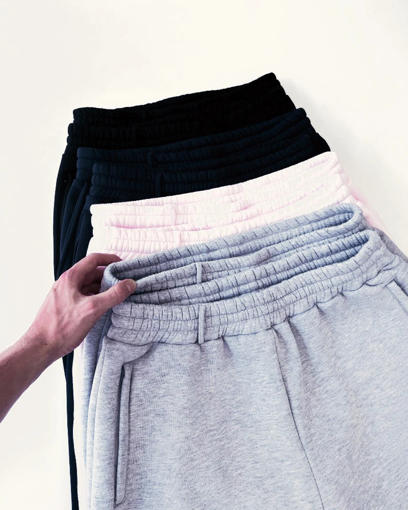 High Street Harajuku Embroidered Sweatpants Men European and American Trendy Streetwear Trousers Women Straight Casual Pants.