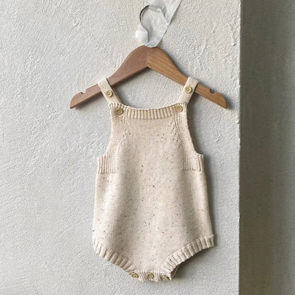 2024 neue Herbst Neugeborenen Baby Mädchen Jungen Stricken Bodys Ärmel Einfarbig Gestrickte Infant Baby Overall Baby Kleidung.