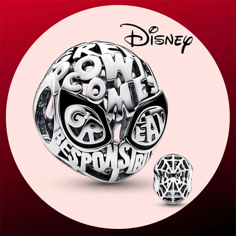 New fashion 100% S925 sterling silver Disney All-Star pendant beads, suitable for the original Pandora bracelet, women's fashion