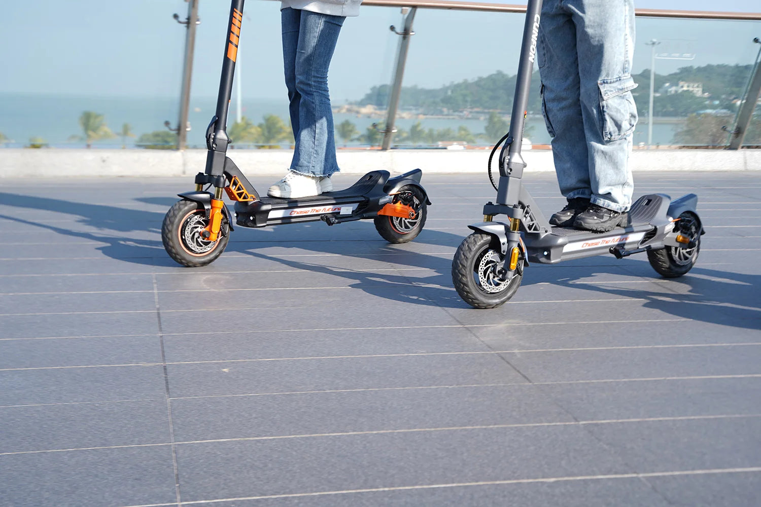 CUNFON RZ1000 Adult Electric Scooter 1200W*2 Motor 48V24AH Battery City EScooter 10.5 Inch Tire E-Scooter.