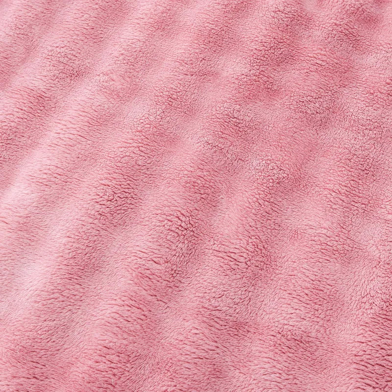 Solid Color Flannel Rabbit Fur Blanket Nap Cover Blanket Soft Sofa Blanket Coral Fleece Cover For Bedroom Manufacturer Wholesale