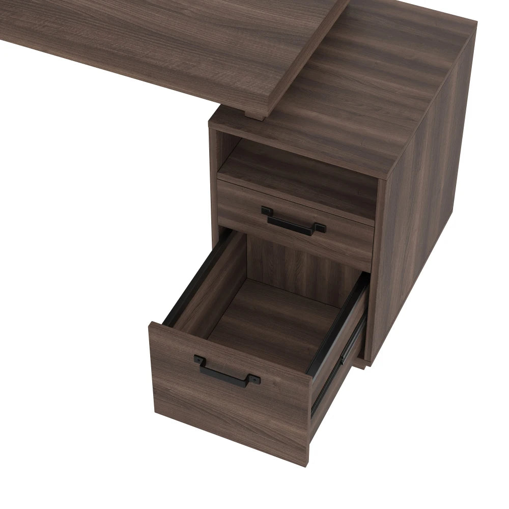 Moderner Schreibtisch mit integriertem MDF-Desktop, geräuschloser Schublade, ideal für Heimbüro und Arbeitszimmer, praktischer Arbeitsplatz
