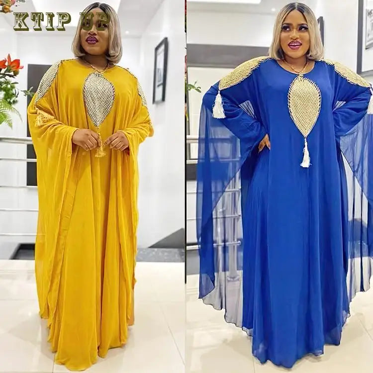 Abaya Marokkanisches Dubai-Kaftan-langes Kleid für muslimische Frauen, Ramadan, Arabisch, Luxus-Stickerei-Spitze, Hochzeitskleid, islamisches Ne.