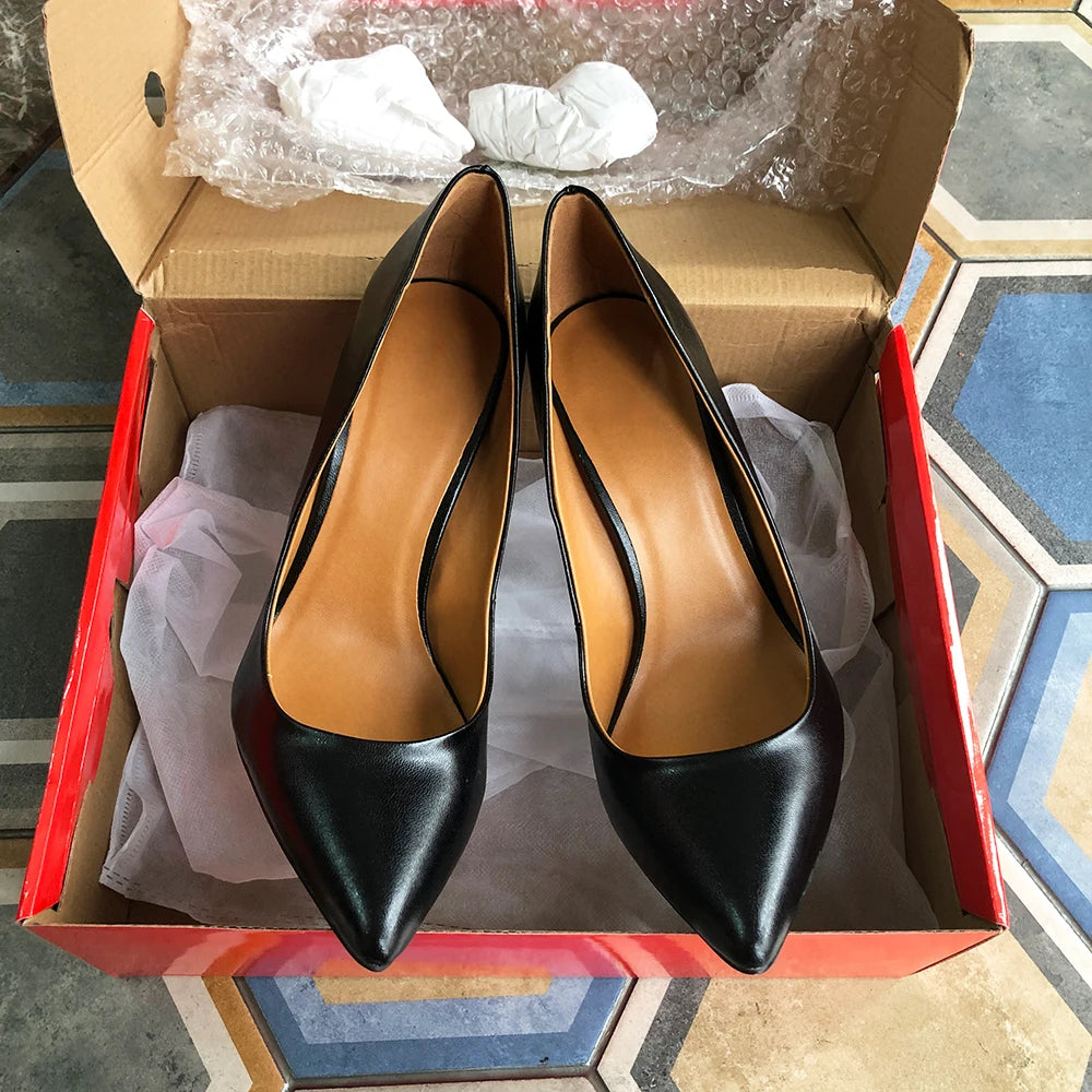 Tikicup Plus Size 40-48 Solid Black 15cm Extremely High Heel Pointy Toe Stiletto Pumps Slip On Crossdress Gragon Queen Shoes.