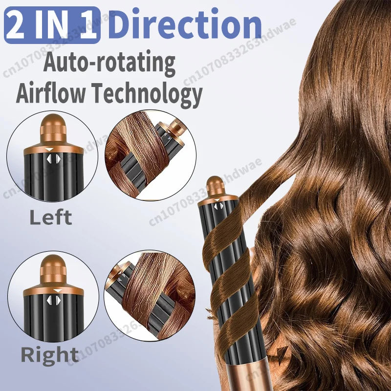 6 IN 1 High-Speed Hot Air Styler,1300W Power Hair Dryer Brush,Negative Ions Multi Styler for Straight,Wavy,Curly,and Coily Hair