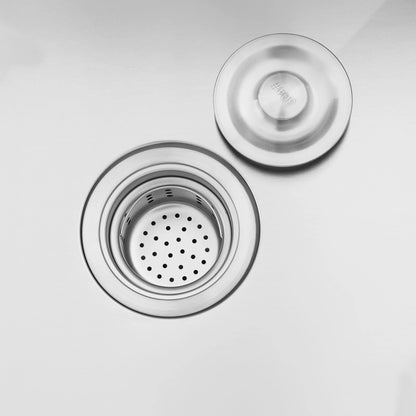 Rechteckiges Unterbau-/Topmount-Waschbecken mit schalldichten Pads, Doppelschüssel-Küchenspüle aus Edelstahl, Badezimmerwaschbecken ﻿