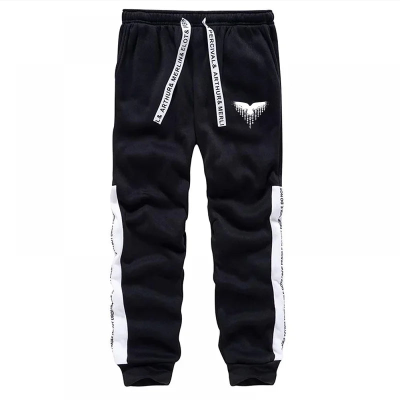 Fall Winter Daily Casual Sporty Jogger Sportswear Viking Raven Print Outfits 2025 New Fashion Men's Tracksuit Hoodies Sweatpants.