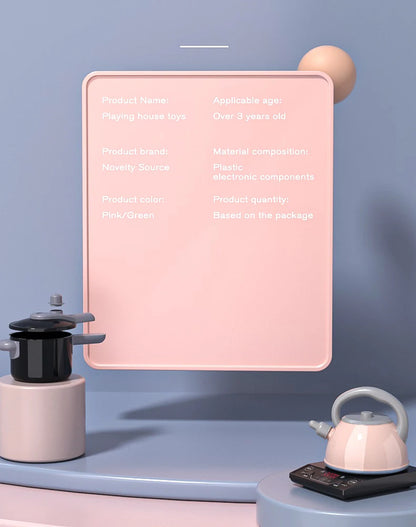 Kids Kitchen Toy Accessories, Pretend Cooking Playset with Play Pots and Pans, Utensils Cookware Toys, Play Food Set, Toy Vegeta.