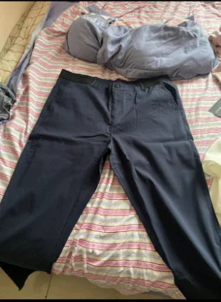 Men's 2025 new smart casual pants, stretch sports pants, men's quick drying pants, and four season full-length calf office pants.