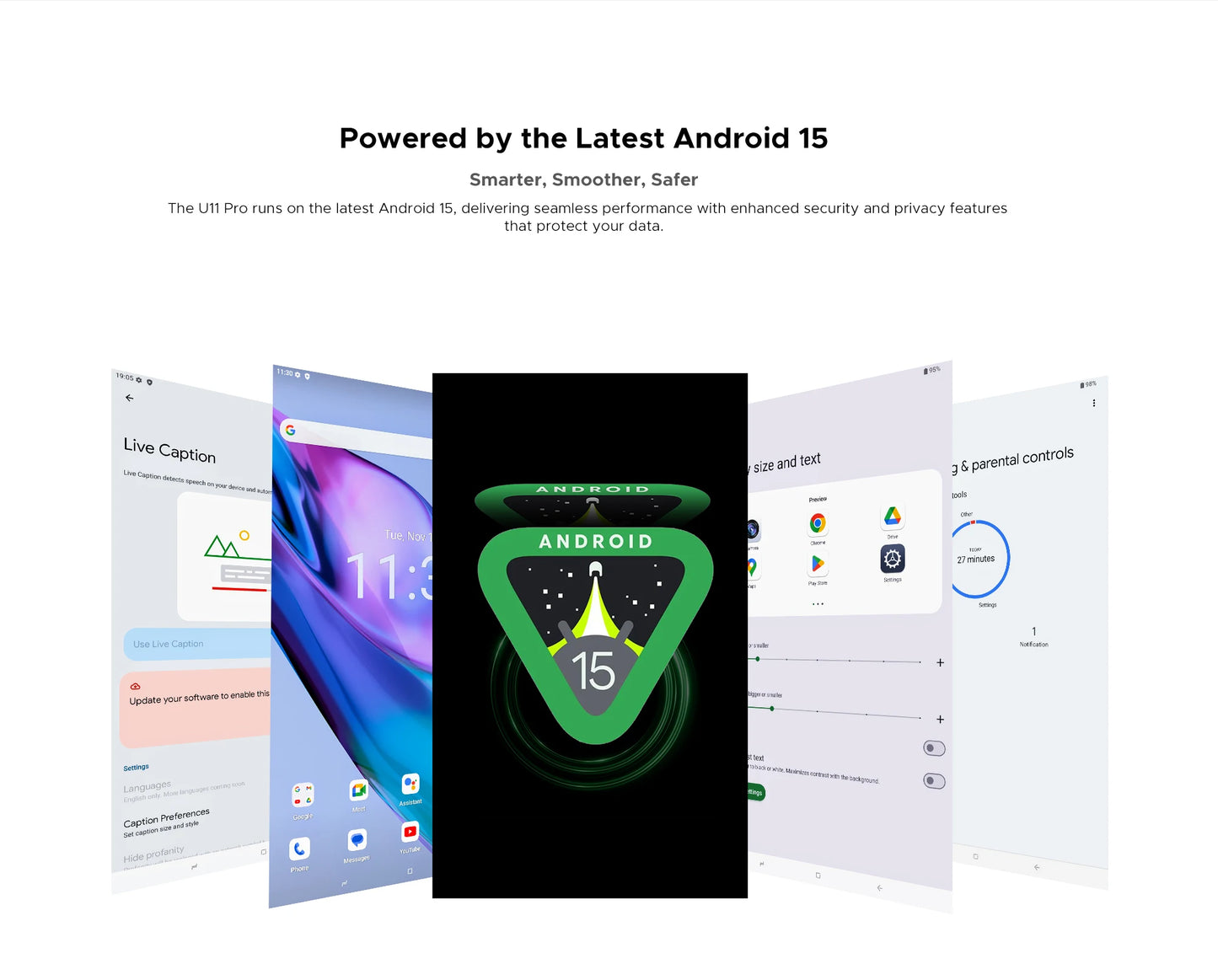 Global Version DOOGEE U11 Pro Android 15 Tablet 30GB(6+24) 256GB 11" HD 90Hz Display 8580mAh Battery Unisoc T7200 Widevine L1.