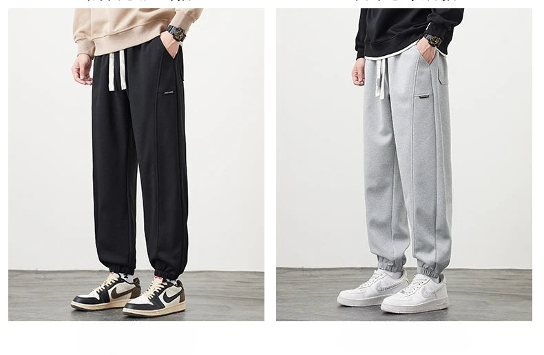 Winter Pants Men Stretch Fleece-lined Jogger Trouser Male Thick Warm Sport Large Size Big Plus 7XL Work Sportswear Sweatpant 8XL.