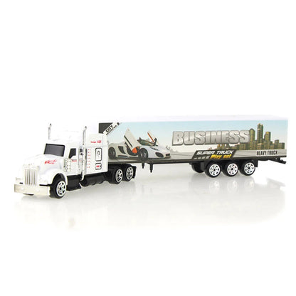 1 Pcs Sliding Alloy Truck Model Diecast Car Toy Container Oil Truck Tank Multi-color Vehicles Toys Birthday Gift for Children.