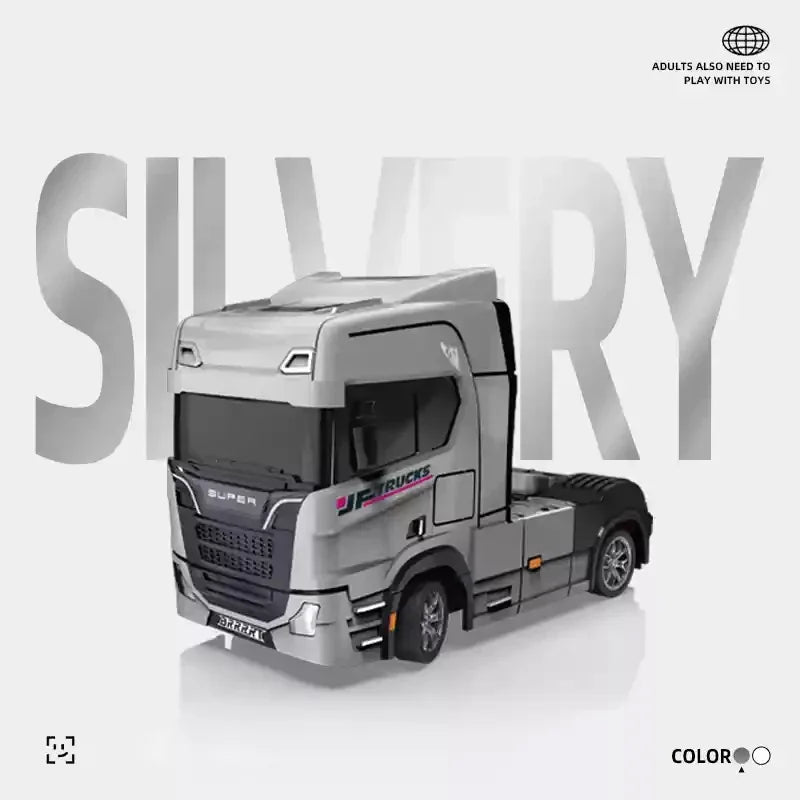 1/43 Mini RC Car Remote Control Trailer Truck Drift Desktop Toy Indoor Racing Vehicle Toys for Boys Kids Christmas Gifts.