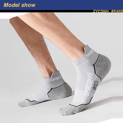 5/10Pairs High Quality Men Ankle Socks Breathable Sports Socks Mesh Casual Athletic Summer Thin Cut Short Sokken Size 38-44.