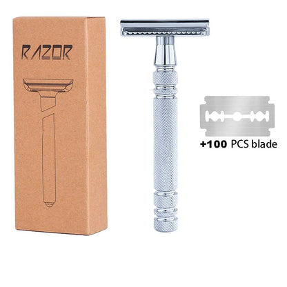 Double Sided Blade Male And Female uUniversal Hair Scraper, Safety Razor, Old-fashioned Shaver Barber Shaver Male.
