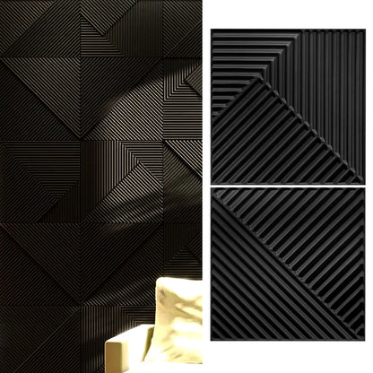 12 Pcs  3D Wall Panel 30x30cm Indoor Wall Decoration Bedroom Living Room background Hotel Office Mural Wall Panel DIY Home Decor