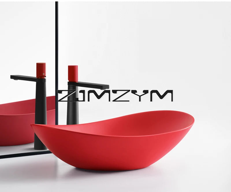 Nordic Keramik Gefäß Waschbecken Eitelkeit Schüssel Oval Badezimmer Tisch Waschbecken Toilette Balkon Kunst Becken Über Theke Sockel Waschbecken