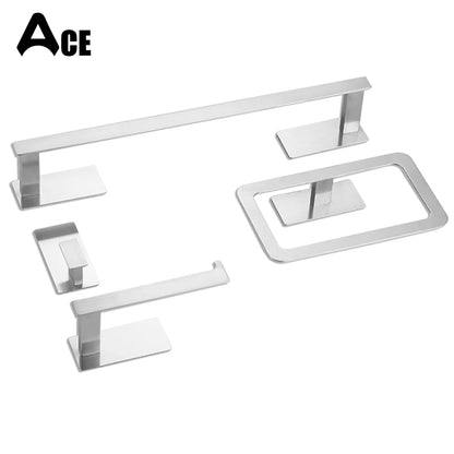 Bad Zubehör Set Matte Schwarz Wand Regal Wc Rollen Papier Halter Robe Haken Aufhänger Handtuch Schiene Bar Rack Ring Bad Hardware