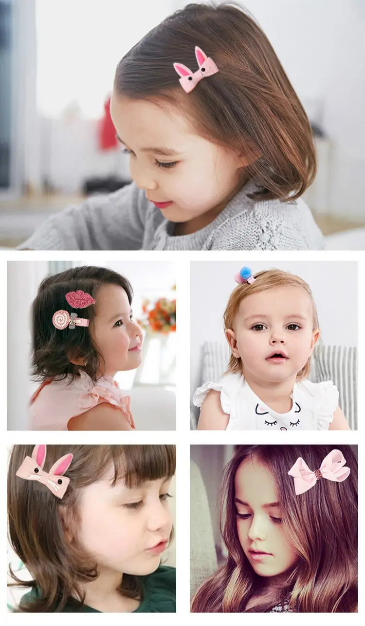 18 Pieces Baby Hair Accessories Princess Headdress Girls Headband Children Barrettes Headband Gift Set Box.