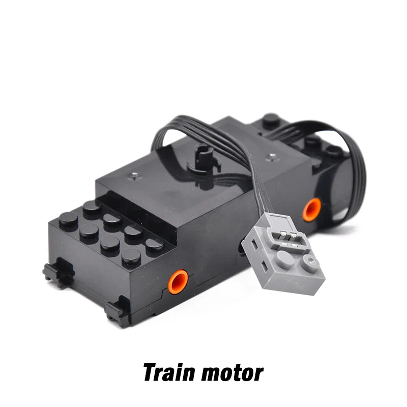Power Functions Servo Train Car Motor Polarity Switch IR Speed Remote Control Receiver Battery Box Educational Kid Program Toys.