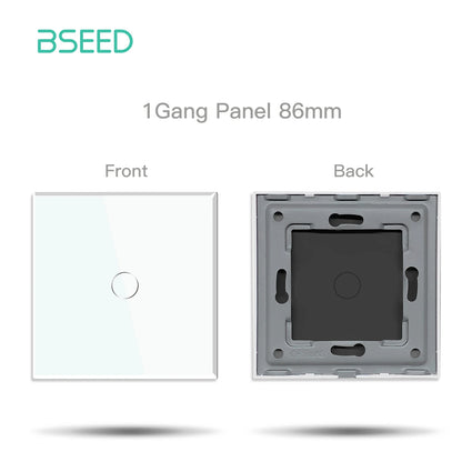 BSEED Wifi 1/2/3Gang Touch Smart Switches Funktion Teile Tuya Smart Leben App Kompatibel EU Buchse glas Front Panels Ersatzteile.