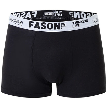 4/10-teilige Herren-Boxershorts für vier Jahreszeiten, Schwarz, modisch, lässig, Basic, vielseitig, Unterwäsche, Übergröße, Jugend-Sport-Basisshorts