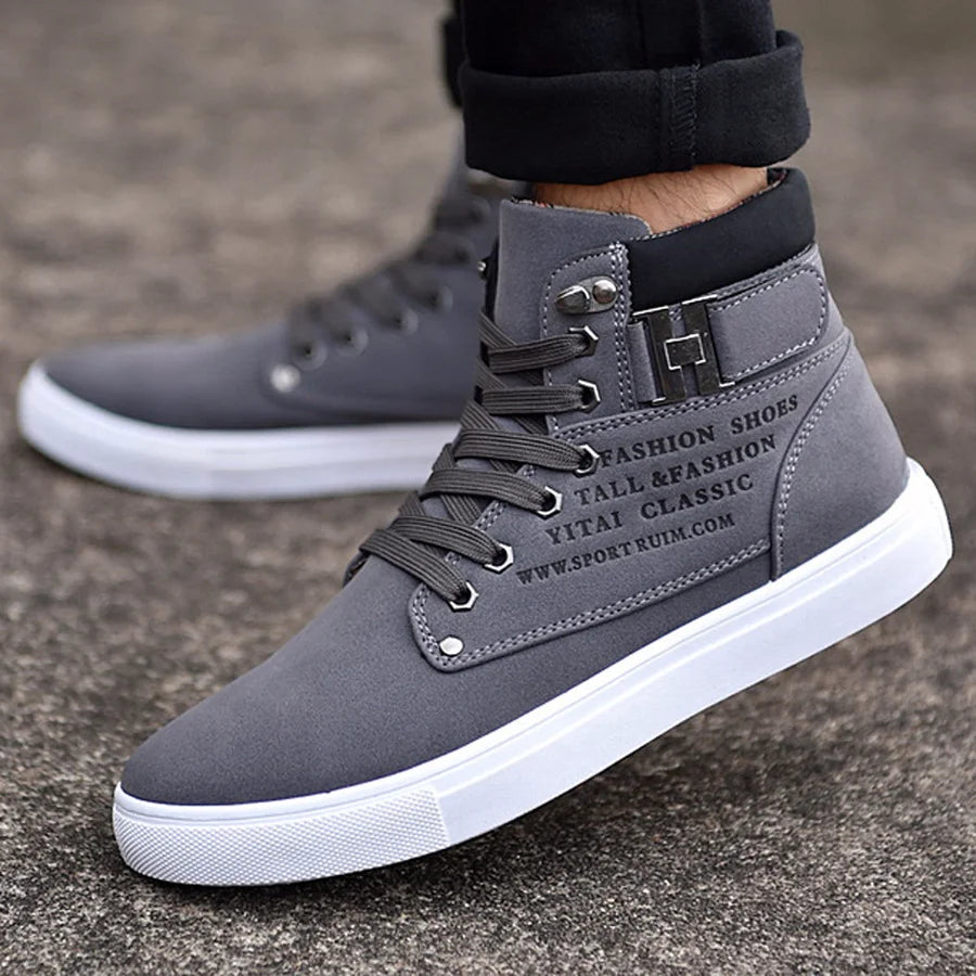 New Arrival Men's High Top Casual Shoes Spring/Autumn High Top Sneakers High Quality Retro Fashion Men Boots Zapatillas Hombre.