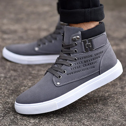 New Arrival Men's High Top Casual Shoes Spring/Autumn High Top Sneakers High Quality Retro Fashion Men Boots Zapatillas Hombre.