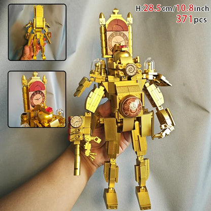 Moc Skibidi Toilet Action Figures builing blocks,Camerman Titan Speakerman Surveillance Man TVMan Boys Bricks Toys For Kids Gift