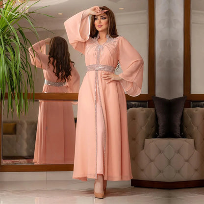 Floral Bedruckte Abaya Arabisch Langes Kleid Frauen Muslimischen Marokkanischen Kaftan Robe Golf Jalabiya Dubai Islam Türkei Kleider Ramadan Kleid.